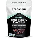 Terrasoul Superfoods Organic Pitted Medjool Dates, 12oz - Pits Removed | Soft Chewy Texture | Sweet Caramel Taste