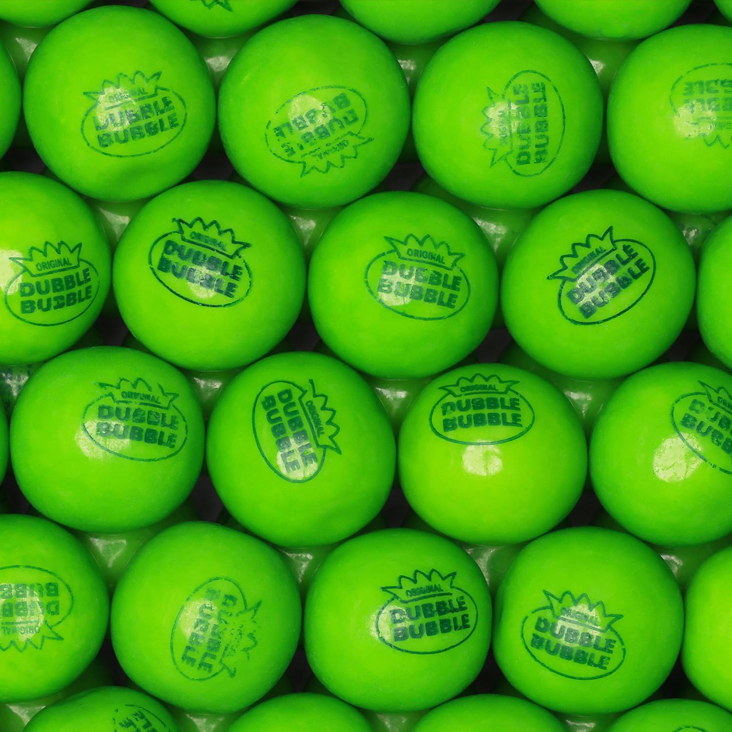 Gumballs for Gumball Machine - 1 Inch Large Gum Ball - Green Apple Flavored Chewing Bubble Gum Green Gumballs for Kids - Bulk Gum Balls 1.7 Lb