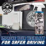 Chemical Guys Streak Free Window Cleaner - Ammonia-Free Glass Cleaner for Crystal Clear Clarity, Safe on Tint, Mirrors, Touchscreens, Windshields
