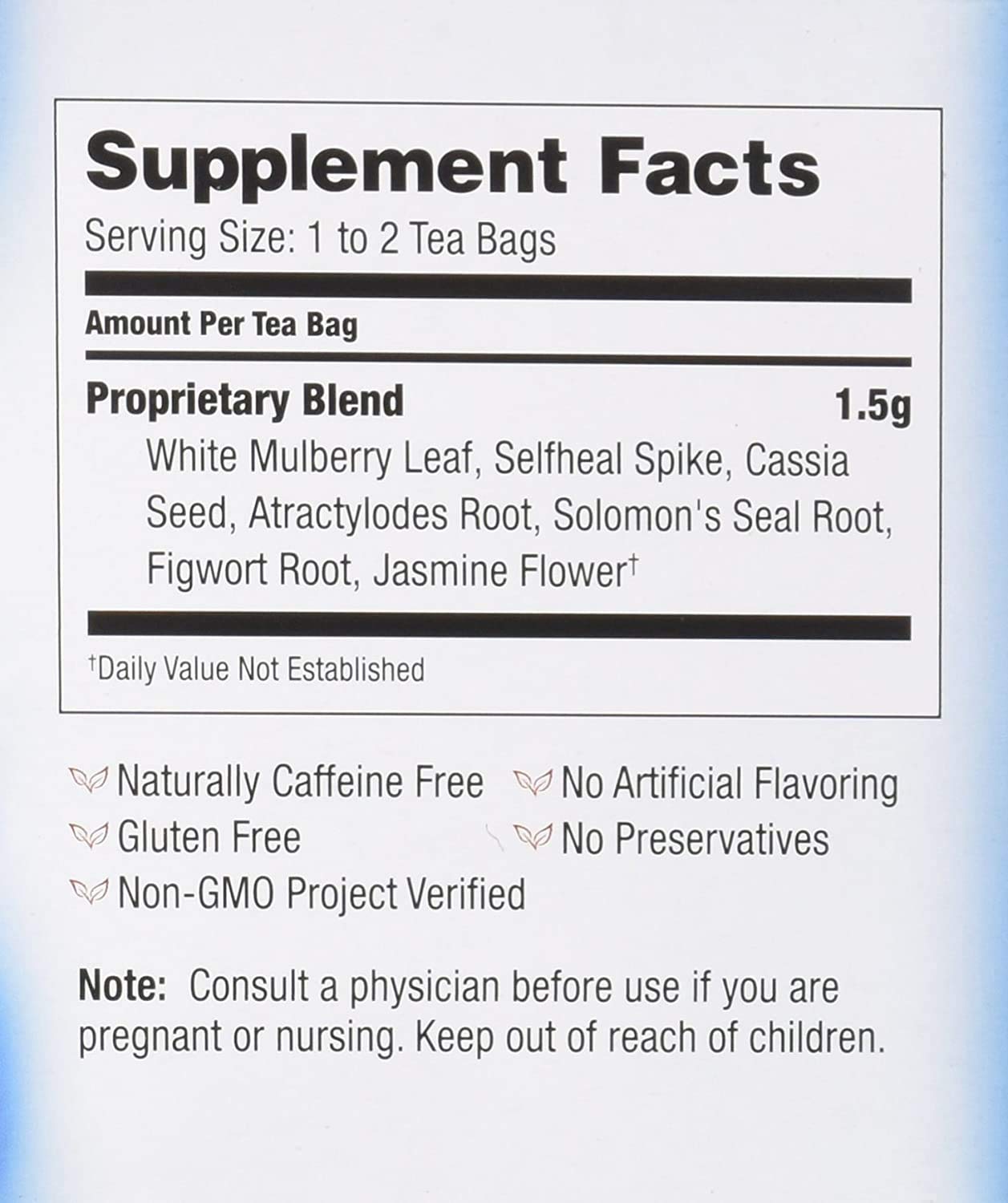 Bravo Tea, Sugar Level (Blood Sugar) Herbal Tea, Caffeine Free, 20 Tea Bags (Two Pack)