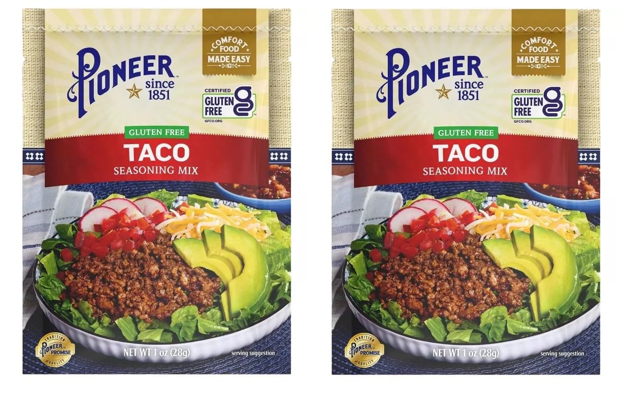 Pioneer Gluten Free Taco Gravy & Seasoning Mix - 2 Packages (1oz)