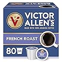 Victor Allen's Coffee French Roast, Dark Roast, 80 Count, Single Serve Coffee Pods for Keurig K-Cup Brewers