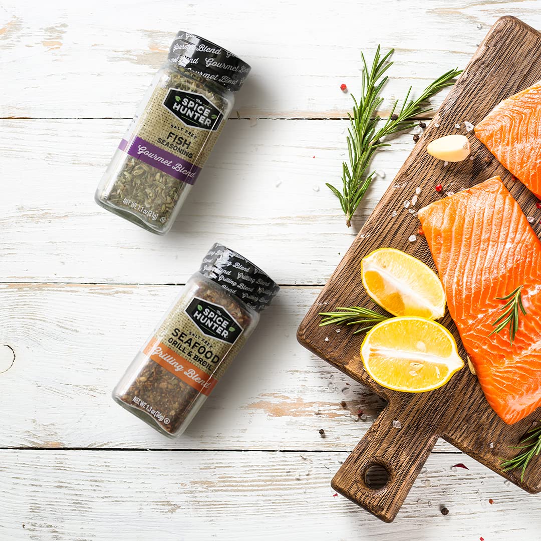 The Spice Hunter Seafood Grill and Broil Blend, 1.3-Ounce Jars (Pack of 12)