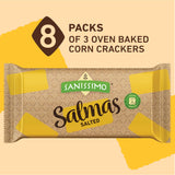 Sanissimo Salmas 5.04 oz Box, Salt Flavored Crackers