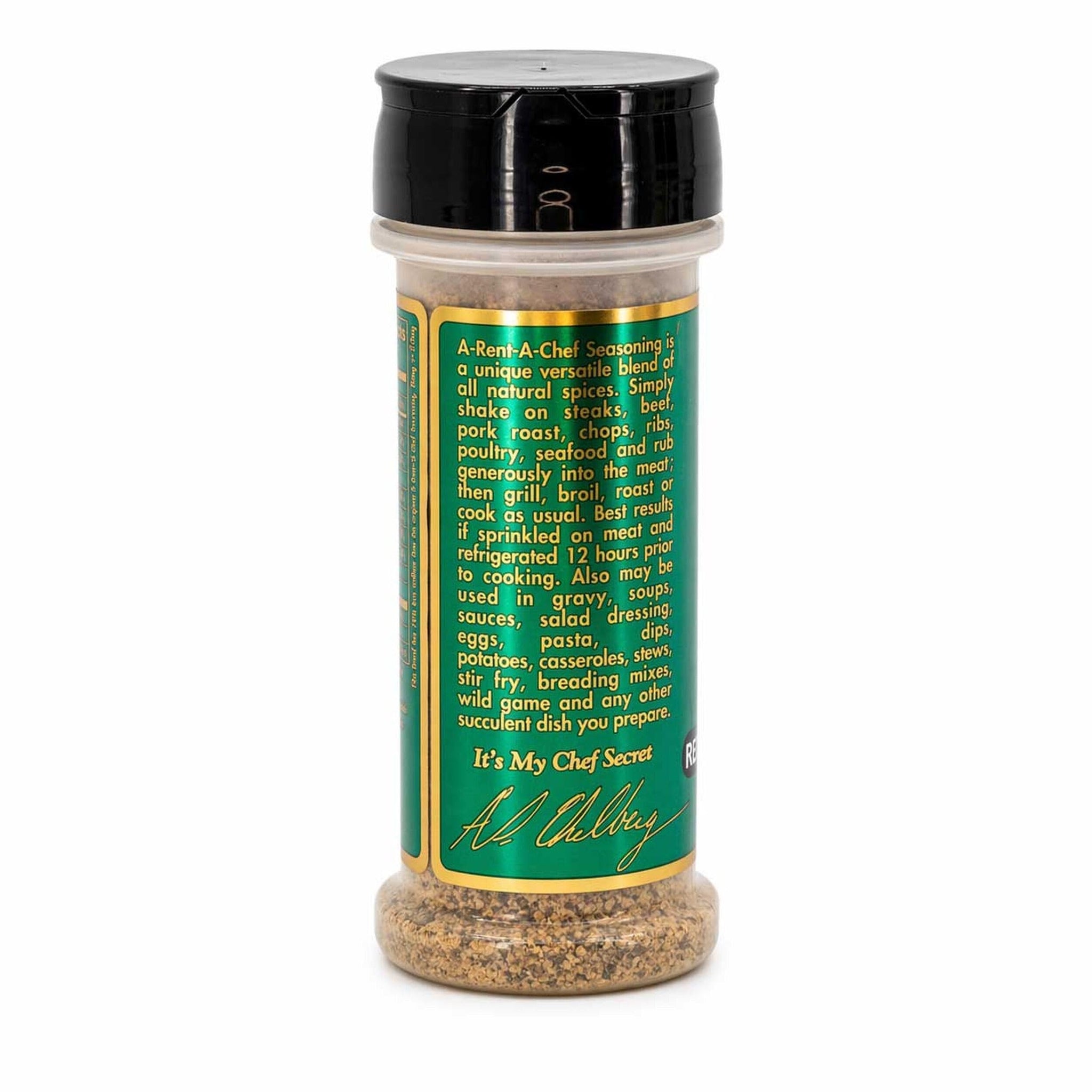 All Purpose Reduced Sodium Seasoning - Gluten Free - Sugar Free - 3 pack of 4.3 oz - A-Rent-A-Chef All Natural - Made in the USA - Proudly Made in