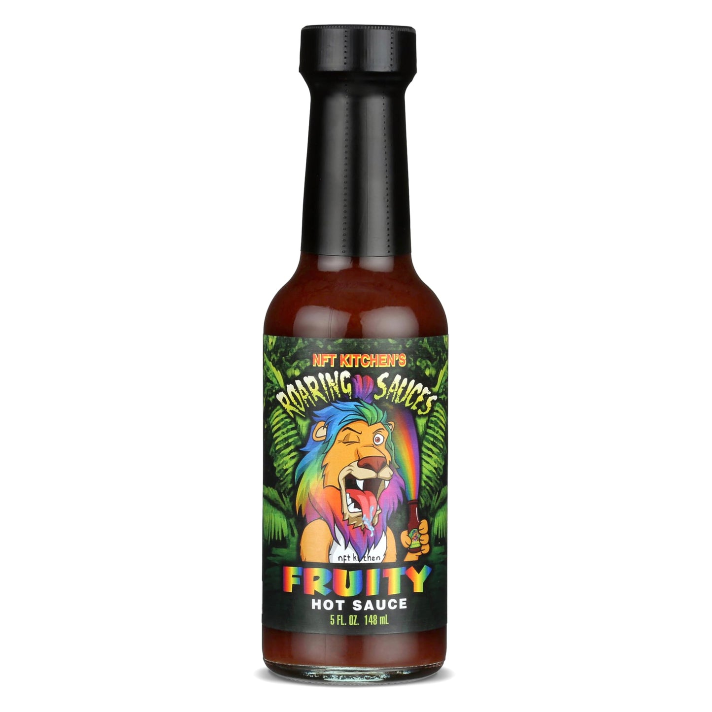 Roaring Sauces Fruity Hot Sauce - Peach Sweet Heat Hot Sauce with Real Peaches | Gluten Free, No HFCS, Nut Free | 5 oz