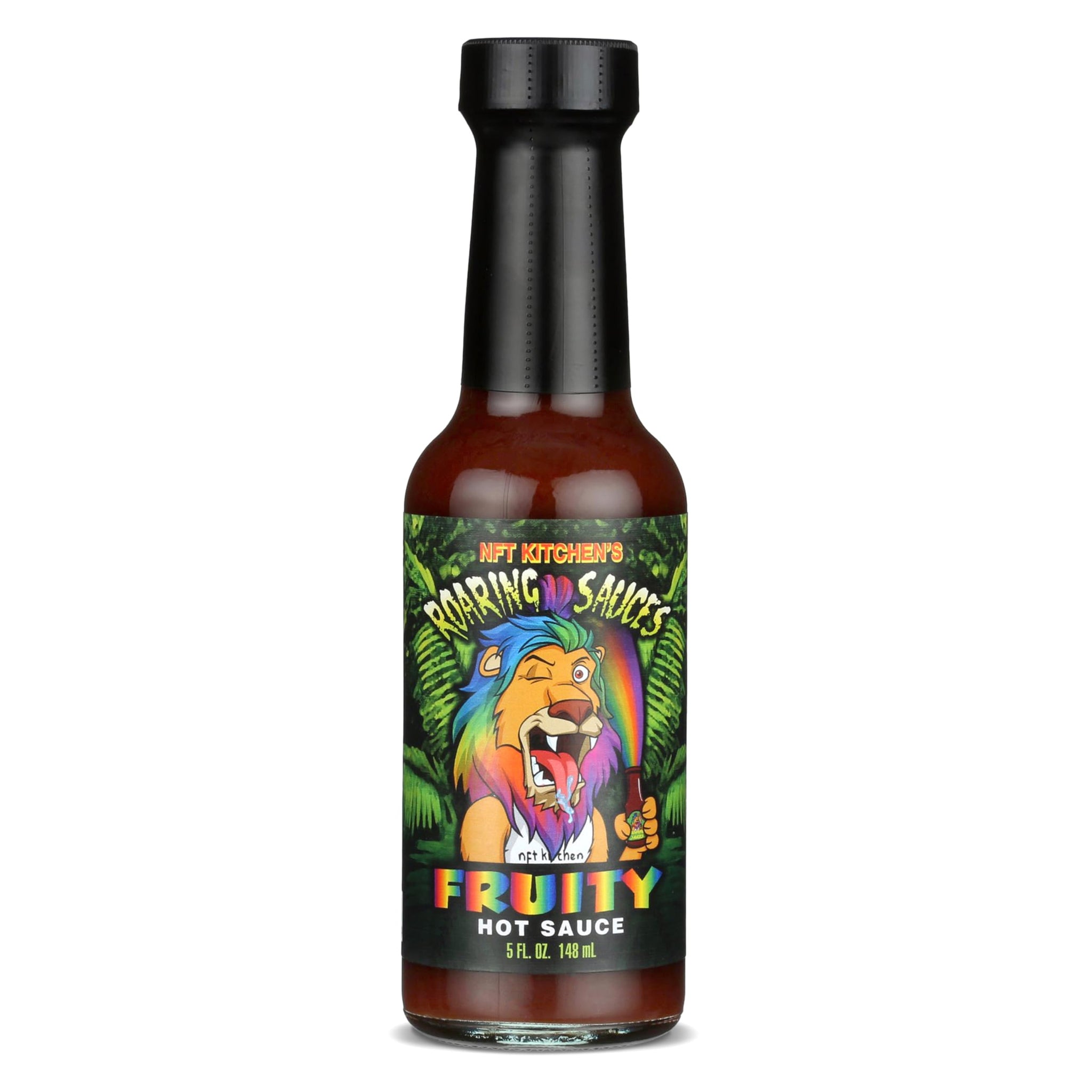 Roaring Sauces Fruity Hot Sauce - Peach Sweet Heat Hot Sauce with Real Peaches | Gluten Free, No HFCS, Nut Free | 5 oz