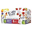 Buddy Fruits Variety Pack Fruit Pouches for Kids - Multifruit & Strawberry Unsweetened Applesauce, 3.2oz Squeeze Pouches (Pack of 24) | 100% Real