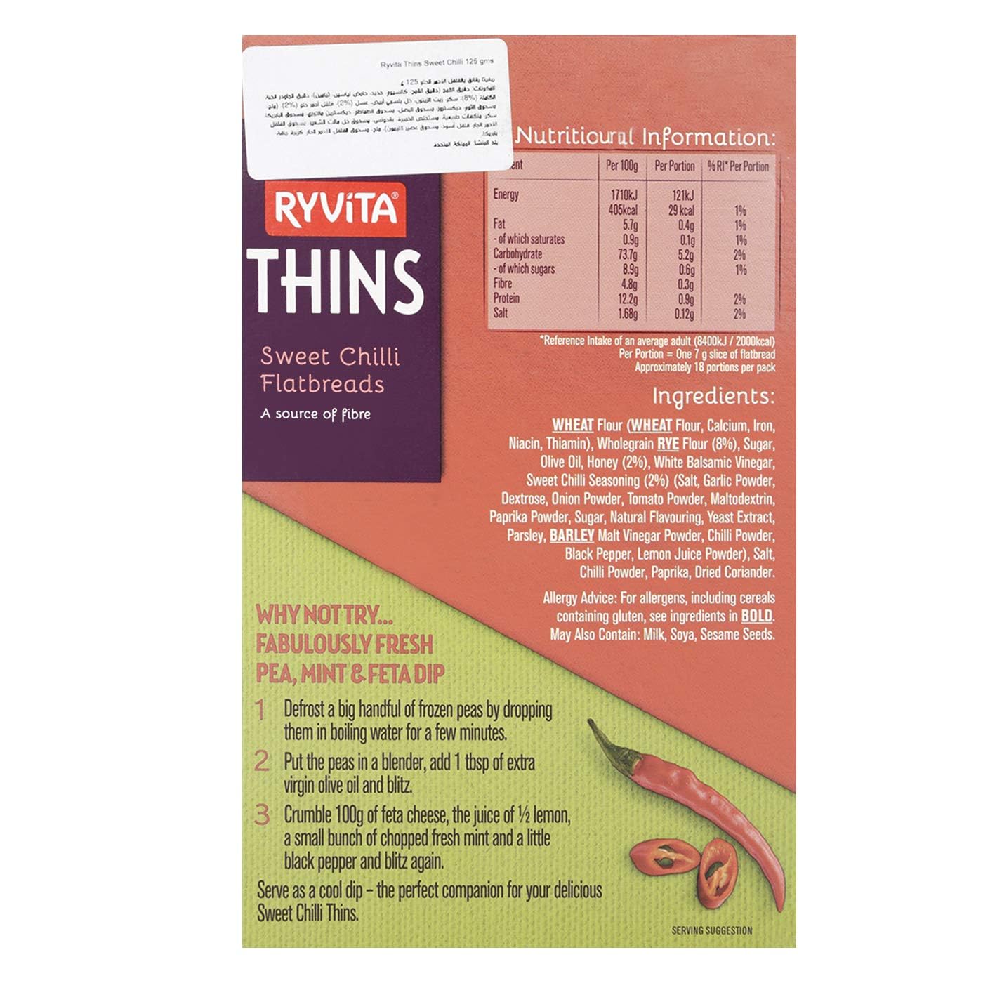 Ryvita Thins - Sweet Chilli (125g)