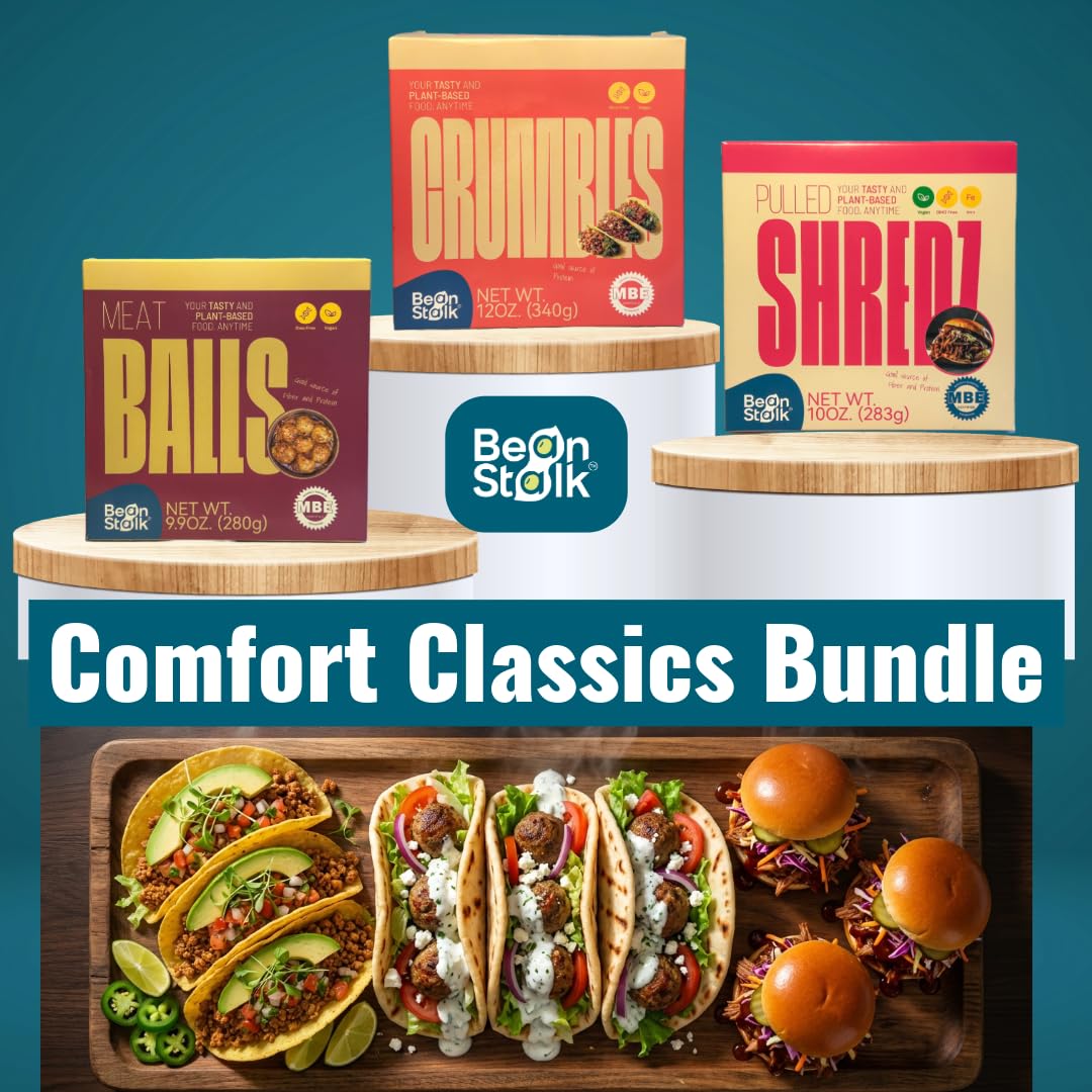 BeanStalk Brands Plant Based Bundle (Pack of 3, Comfort Classics)