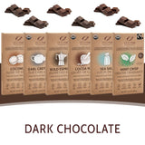 Jelina Chocolatier | Dark Chocolate Bar with Cacao Nibs | Fair Trade Chocolate Bars | Imported, Non-GMO, Natural Chocolates - 3.52oz Each (Cacao Nibs