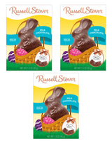 Milk Chocolate Bunnies - Pack of 3 - Perfect for Easter Baskets and For Sharing with Friends and Family - Great Taste - 1.5 oz Bunnies