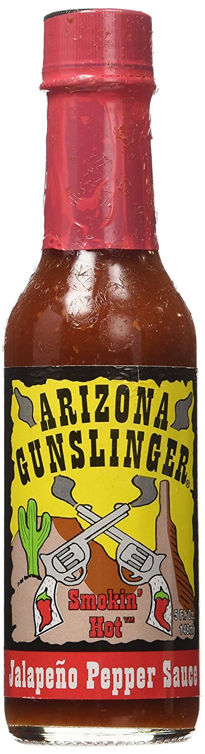 RetailSource Arizona Gunslinger Smokin' Red Jalapeño Pepper Sauce, 5 oz., 1 Bottle
