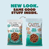 Quinn Whole Grain Sea Salt Pretzel Twists - Made with Real Ingredients, Whole Grain Sorghum, Sea Salt, Vegan, Gluten Free, Dairy Free, Non-GMO - 5.6