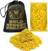 Buffalo Bills Gold Nugget Bubble Gum 15-Ct Boxes (15 black 2oz burlap bags of gold nugget gum)