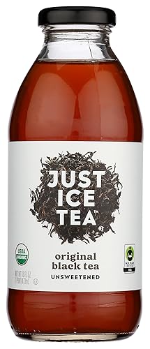 Just Ice Tea, Tea Black Original Unsweetened Organic, 16 Fl Oz