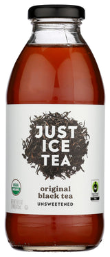Just Ice Tea, Tea Black Original Unsweetened Organic, 16 Fl Oz