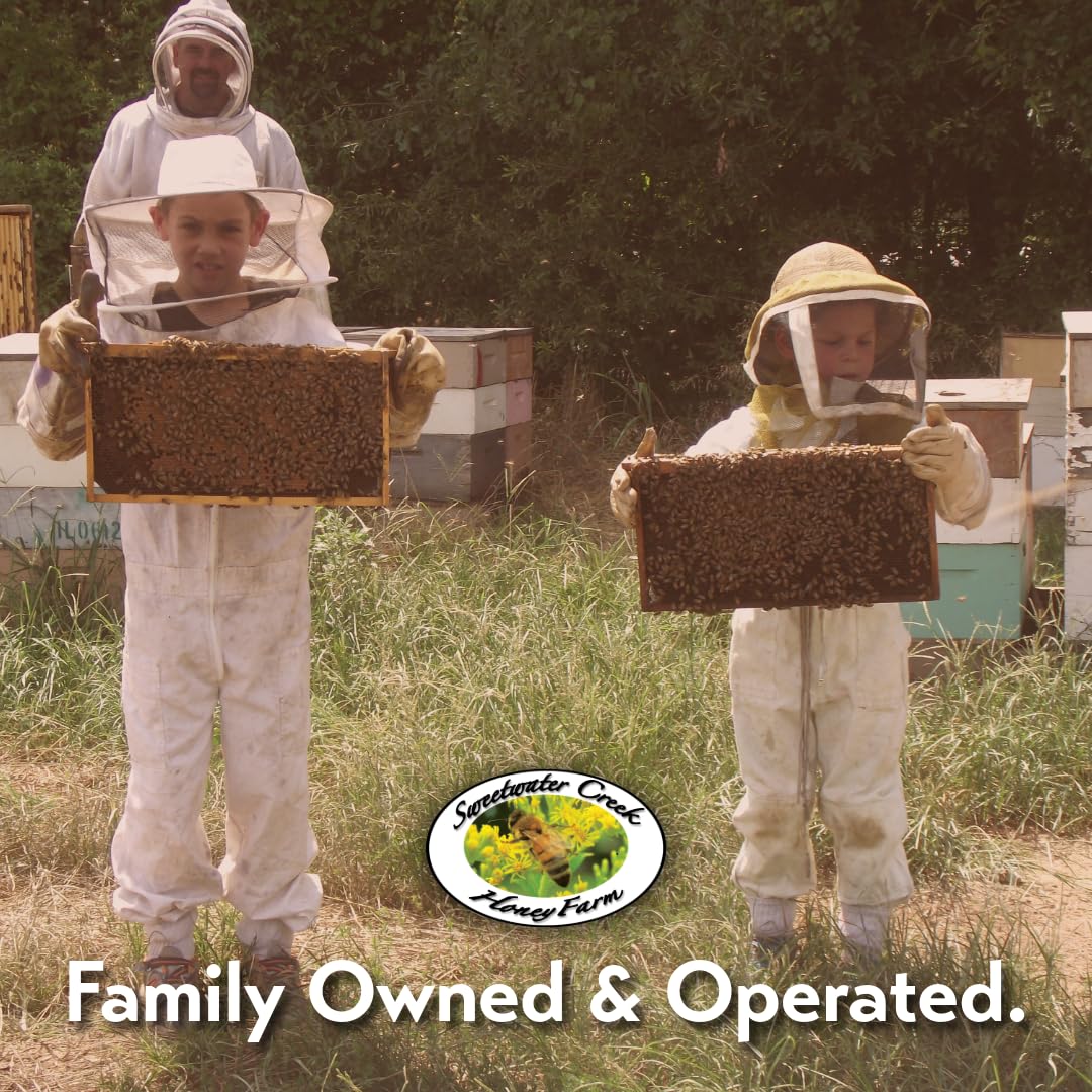 Sourwood Honey - 100% Pure, Raw, & Unfiltered - 32 oz - Sweetwater Creek Honey Farm - Made From Our Beehives, 100% U.S. Honey - Sweet Creamed Caramel Flavor, Natural Sweetener & Sugar Replacement