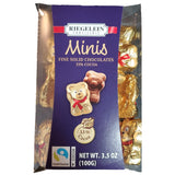 Riegelein Mini Solid Gold Bears 33% Milk Chocolate Holiday Stocking Stuffer 3.5 oz