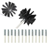Dryer Duct/Vent Cleaning Kit, Lint Remover, Synthetic Brush Head, Use with or Without a Power Drill (26feet+2 Head)