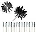 Dryer Duct/Vent Cleaning Kit, Lint Remover, Synthetic Brush Head, Use with or Without a Power Drill (26feet+2 Head)