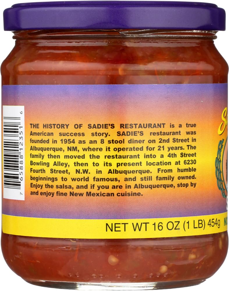 Sadie's Not As Hot Salsa 16 Oz (Pack of 2)