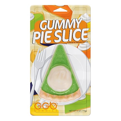 Gummy Pie Slice - A Fruitful Bakery Delight Crafted by GGB Candies, Perfect for Sweet Celebrations, Parties, and Irresistible Snacking Fun! (Key Lime)