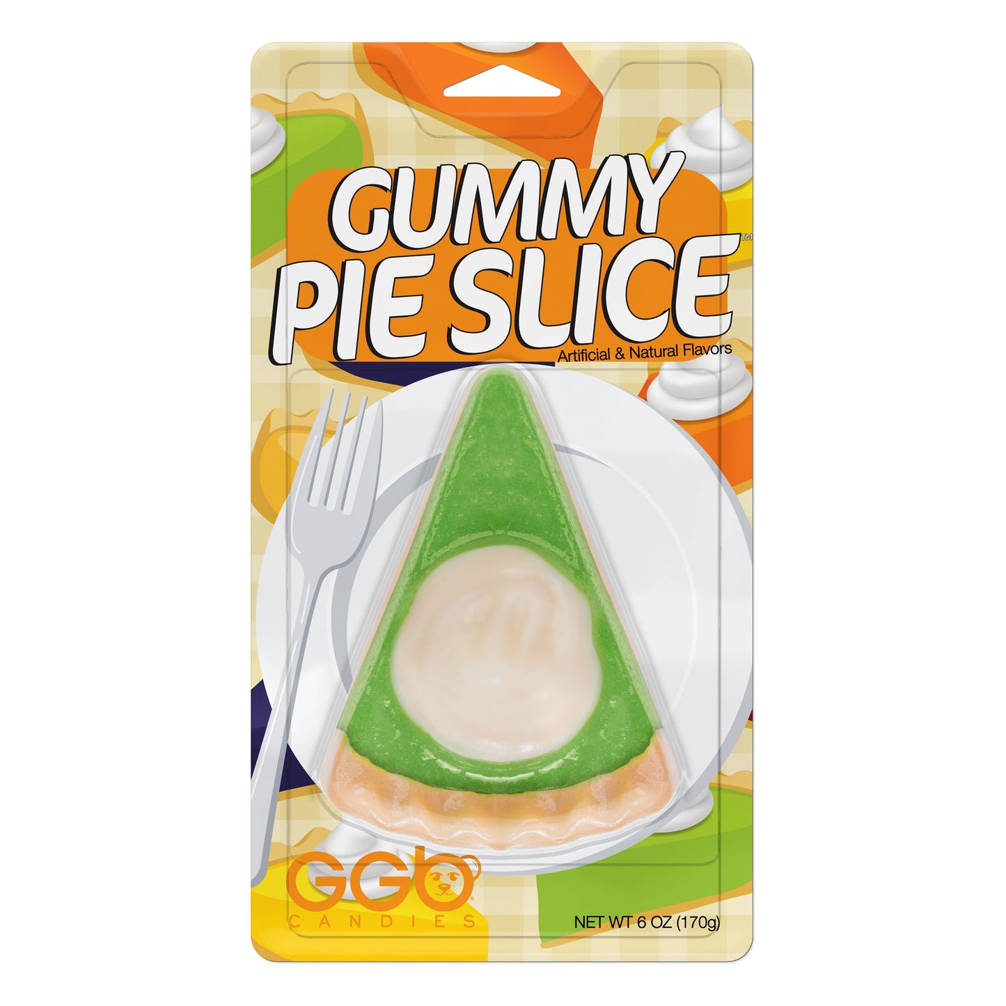 Gummy Pie Slice - A Fruitful Bakery Delight Crafted by GGB Candies, Perfect for Sweet Celebrations, Parties, and Irresistible Snacking Fun! (Key Lime)