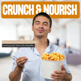 Natural Craving Salted and Roasted Corn Nuts - Original Toasted Corn Kernels in Resealable Bag - Crunchy Snack (Natural Cravings Corn Nuts)