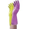 Mr. Clean Duet Reusable Latex Cleaning Gloves with Non-Slip Grip, 2 Pair, Small