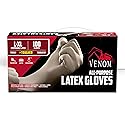 Medline Venom Powdered Latex Multi-Purpose Disposable Gloves, One-Size, 100 Count