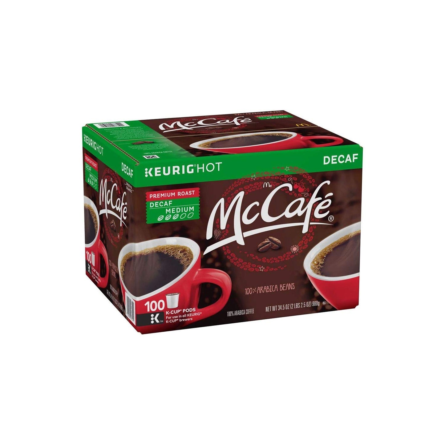 McCafé Premium Roast Decaf Coffee Single Serve Pods (100 ct.)