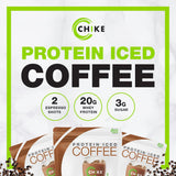 CHIKE Natural Caffe Mocha High Protein Iced Coffee, 20 G Protein, 2 Shots Espresso, Non-GMO, Keto Friendly and Gluten Free, 14 Servings (16.3 Ounce)