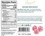 Lezzet, Handmade Rose Turkish Delight, Traditional Lokum, 15 Pieces, Premium Lokum with Real Rose Flavor with Gift Box, 9.87 oz (280gr)
