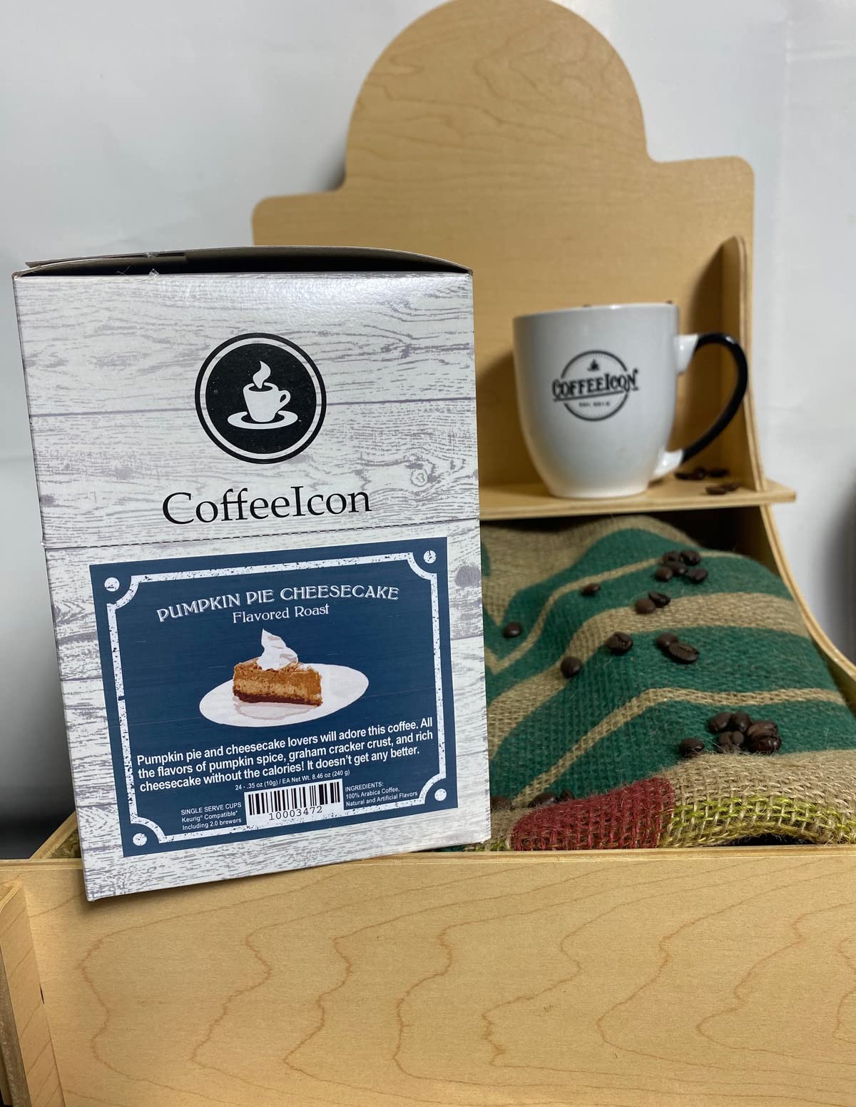 Pumpkin Pie Cheesecake Flavored Coffee, 24 count Single Serve Pods, Keurig Compatible