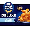 Kraft Deluxe Mac and Cheese, 1 Box, for Easy Dinner or Dinner Sides, Sauce Made with 2% Milk Cheese, No Artificial Dyes or Flavors, 14 oz