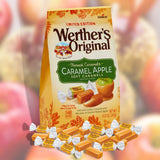 Werther's Original Pumpkin Spice and Caramel Apple Soft Caramels, Pack of 2