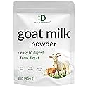 Goat Milk Powder, 1lb - Natural Grass Fed Source from Australia - Farm Direct - Easy to Digest - Powdered Goat Milk Formula for Drinks, Baking & Cooking - Non-GMO, Filler Free, Pet Friendly