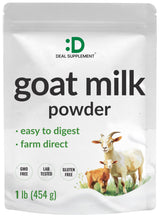 Goat Milk Powder, 1lb - Natural Grass Fed Source from Australia - Farm Direct - Easy to Digest - Powdered Goat Milk Formula for Drinks, Baking & Cooking - Non-GMO, Filler Free, Pet Friendly