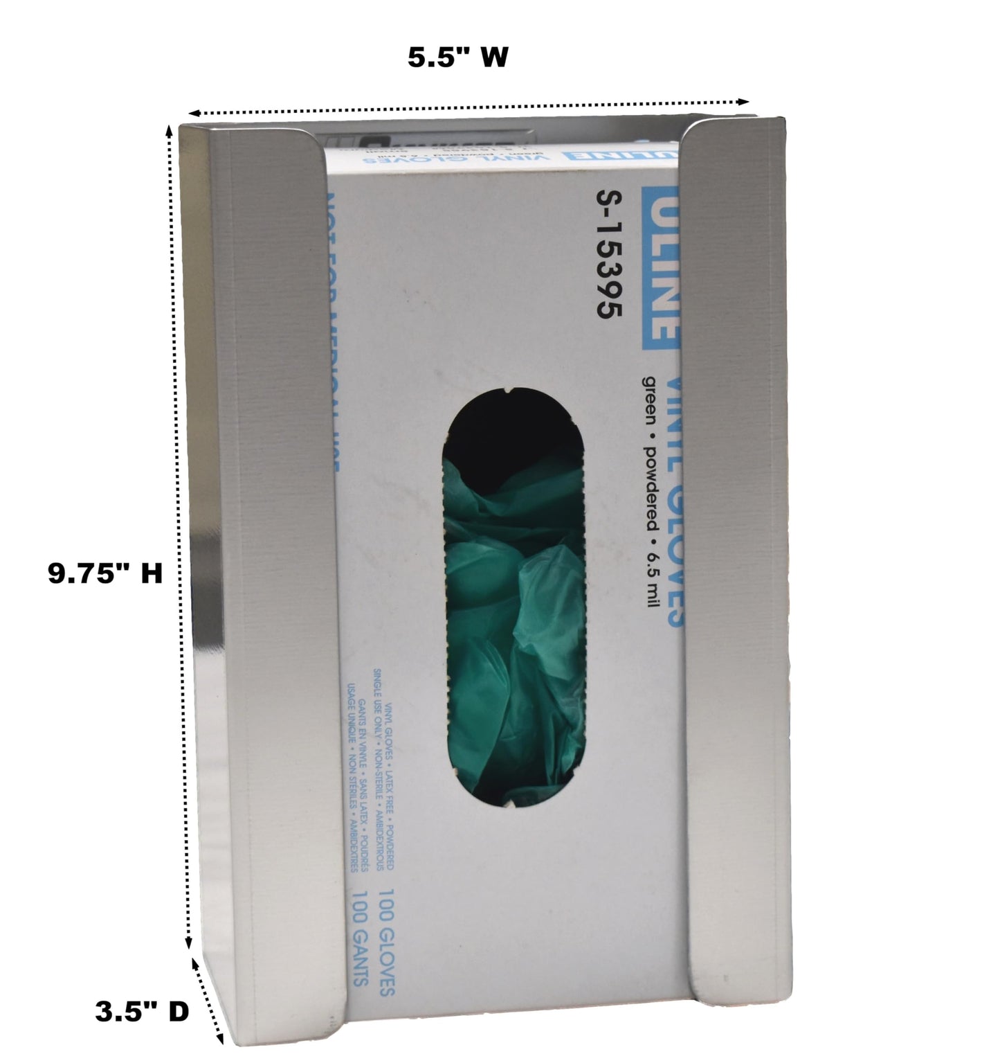 Omnimed American Made Light Weight Aluminum Glove Box Dispenser (Holds Gloves, Masks, Wipes)