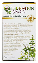 Celebration Herbals Organic Fine Darjeeling Black Tea - 24 Herbal Tea Bags