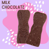Milk Chocolate Flavored Easter Bunny Crisps, Individually Foil Wrapped, Basket Stuffer Candy, 3 Ounces (Pack of 3)