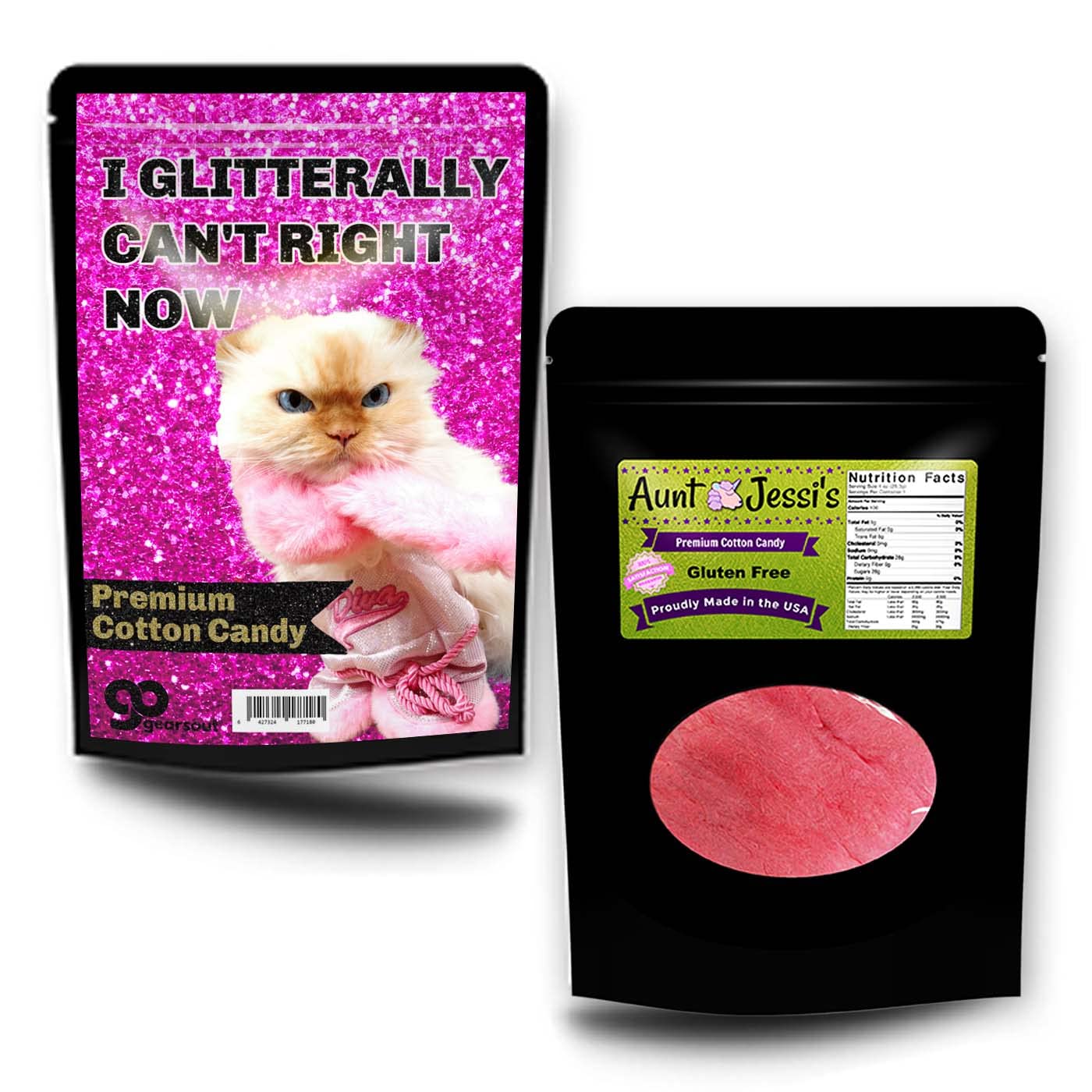 I GLITTERLY CAN'T RIGHT NOW Gourmet Cotton Candy - Stocking Stuffers, Easter Basket Gift Ideas, Mother's Day - Funny Gift Ideas for Best Friend