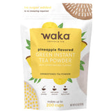 Waka Instant Green Tea Mix, Pineapple Flavored - 100% Tea Leaves, No Additives, Unsweetened Tea Powder in Bulk Pouch - Easy Quick Hot and Iced Teas