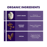 Host Defense MycoBrew Mocha - Mocha Drink Mix - Powder Includes Lion's Mane Mushroom - Drink Mix with Fair Trade Certified Cocoa & 100% Arabica