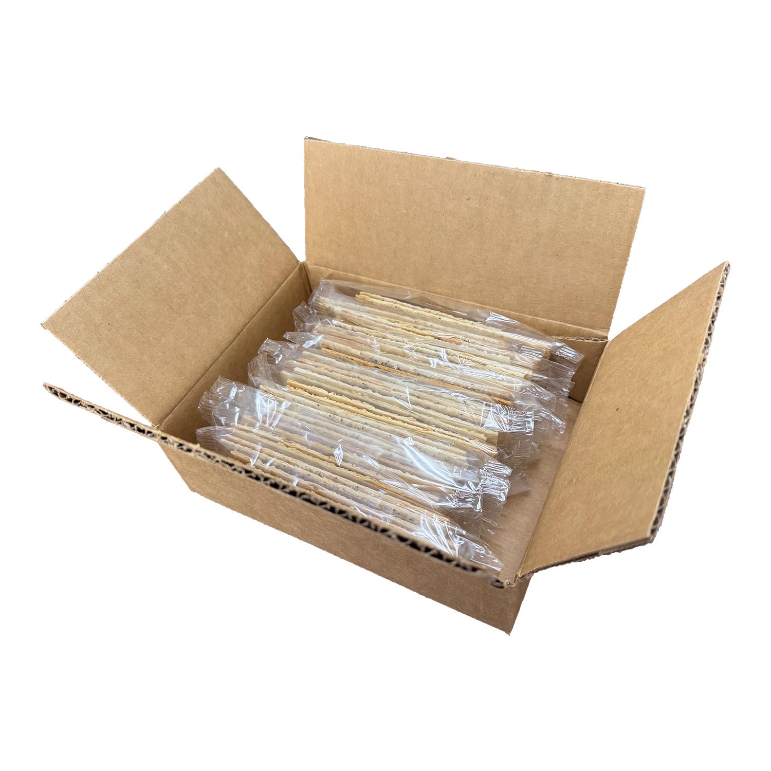 Clown Global Brands Individually Wrapped 2-Pack Everything Flat Breads | 16ct -14 oz Pack | 32 Flat Breads per Case | No Additives or Preservatives |