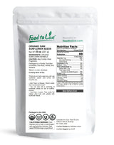Food to Live - Organic Sunflower Seeds, 8 Ounces - Hulled, Raw, Non-GMO, Dried Kernels, Unsalted, Kosher, Vegan, Keto, Paleo, Sirtfood, Bulk