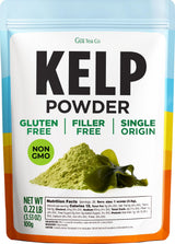 Kelp Powder 0.22 LB (28 Servings) - Pure Dried Superfood, Easy Mix, Sugar Free - Antioxidant Rich for Smoothies, Baking & Drinks - Non-GMO Gluten-Free