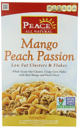 Peace Cereal Mango Peach Passion, Low Fat, 10-Ounce (Pack of 3)