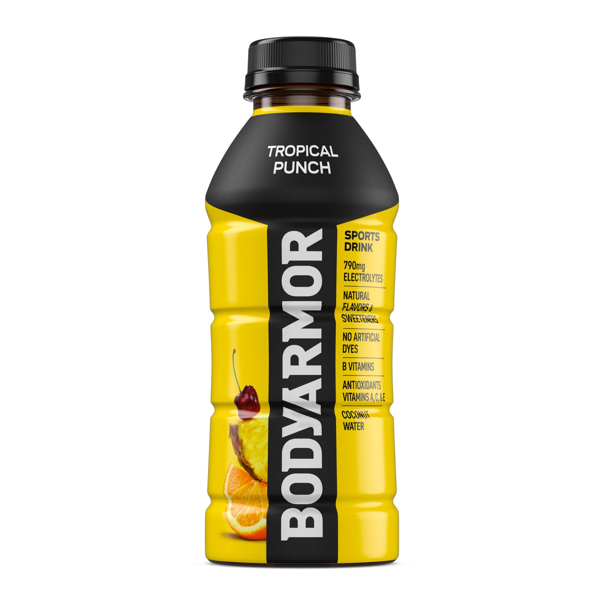 BODYARMOR Sports Drink, Tropical Punch, Electrolyte Drink Hydration, 16 Fl Oz Bottles (12 Pack), Flavored Coconut Water with B Vitamins & Antioxidants